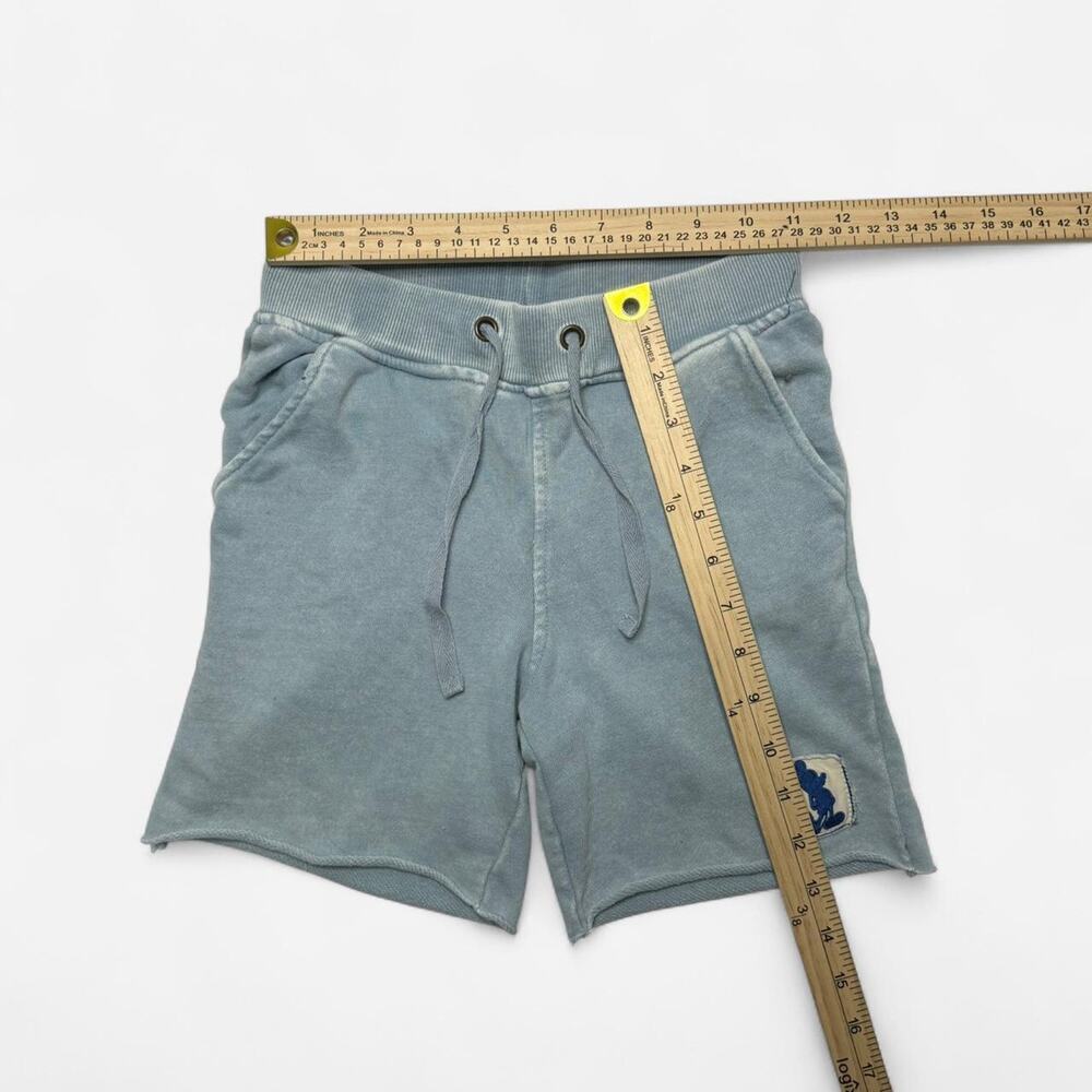 Junk Food Disney Mickey Mouse Light Blue Sweat Shorts Kids M - Picture 5 of 5